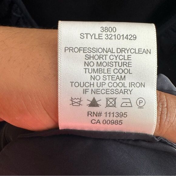 Tory Burch Lallie Silk Floral Sleeveless Ruffle Dress Navy Blue Size 12 - Picture 4 of 6